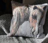 Afternoon light Horse Cushion
